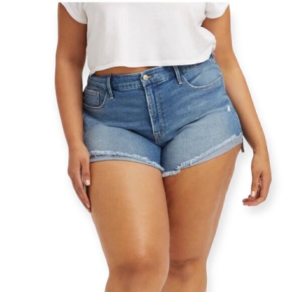 NEW Good American GOOD CURVE SHORT Shorts Women’s Plus Size 24 - Picture 7 of 13